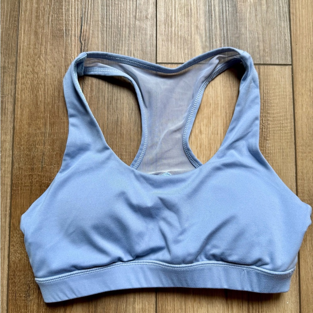 Senita Athletics Mesh Back Periwinkle Sports Bra | EUC | Small | Running